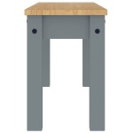 vidaXL Banchetă de bucătărie Panama, gri, 105x30x45 cm, lemn masiv pin vidaXL Banchetă de bucătărie Panama, gri, 105x30x45 cm, lemn masiv pin