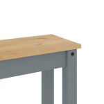 vidaXL Banchetă de bucătărie Panama, gri, 105x30x45 cm, lemn masiv pin vidaXL Banchetă de bucătărie Panama, gri, 105x30x45 cm, lemn masiv pin