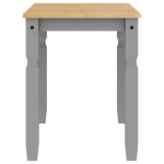 vidaXL Masă de sufragerie "Corona", gri 112x60x75 cm lemn masiv de pin