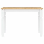 vidaXL Masă de sufragerie "Corona", alb 112x60x75 cm lemn masiv de pin
