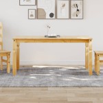 vidaXL Masă de sufragerie "Corona", 160x80x75 cm, lemn masiv de pin