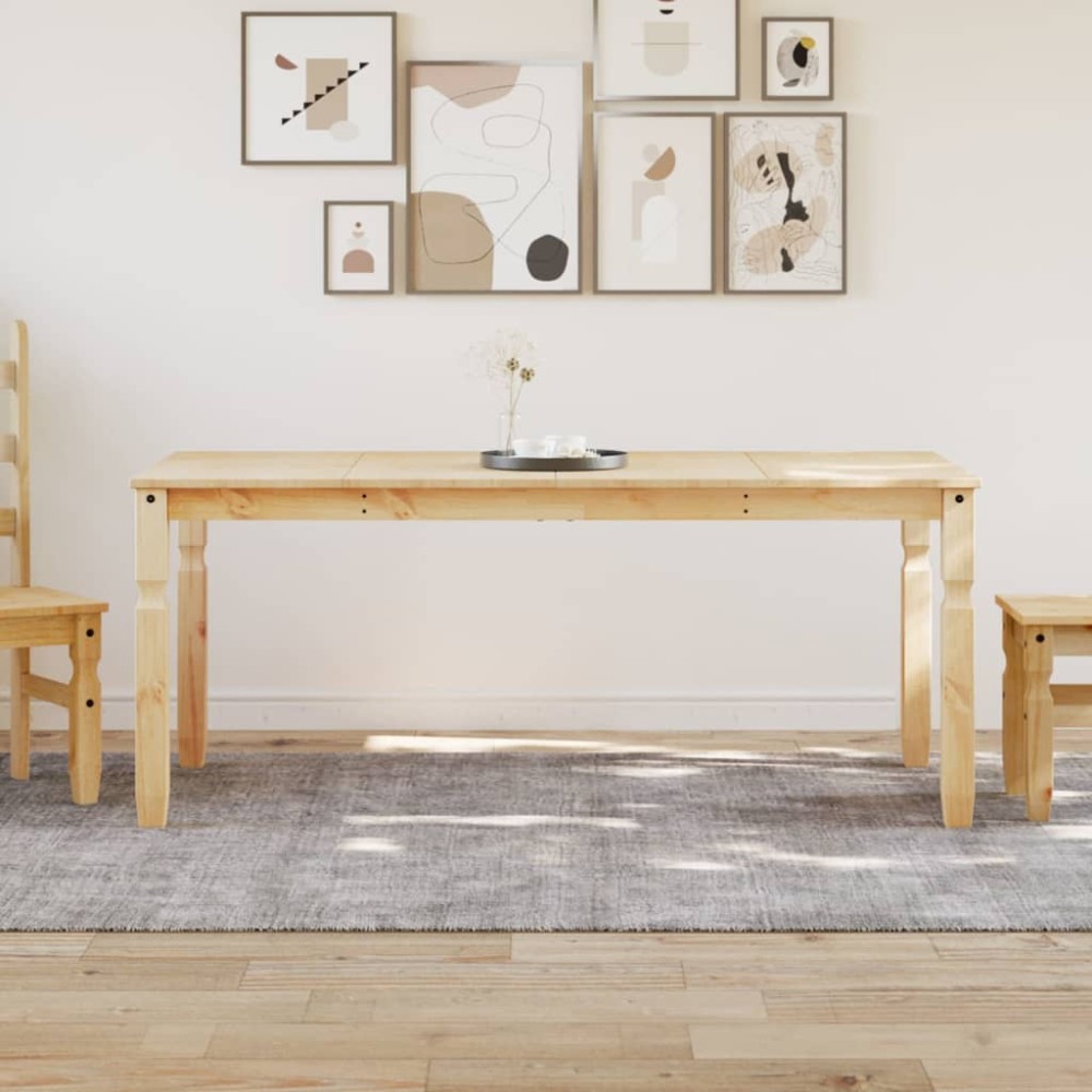 vidaXL Masă de sufragerie "Corona", 180x90x75 cm, lemn masiv de pin