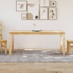 vidaXL Masă de sufragerie "Corona", 180x90x75 cm, lemn masiv de pin
