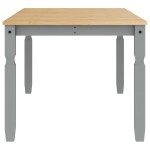 vidaXL Masă de sufragerie "Corona", gri 180x90x75 cm lemn masiv de pin