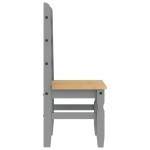 vidaXL Scaune de bucătărie Corona 2buc. gri 42x47x107cm lemn masiv pin