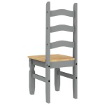 vidaXL Scaune de bucătărie Corona 2buc. gri 42x47x107cm lemn masiv pin