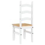 vidaXL Scaune de bucătărie Corona 2buc. alb 42x47x107cm lemn masiv pin