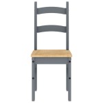 vidaXL Scaune de bucătărie, 2 buc., gri, 40x46x99cm, lemn masiv de pin vidaXL Scaune de bucătărie, 2 buc., gri, 40x46x99cm, lemn masiv de pin