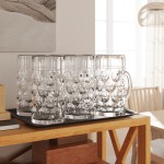 vidaXL Halbe de bere cu mâner din sticlă, 6 buc., 1000 ml vidaXL Halbe de bere cu mâner din sticlă, 6 buc., 1000 ml