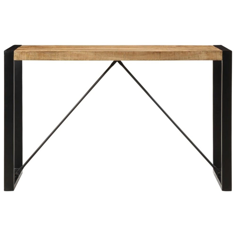 vidaXL Masă de sufragerie, 120x55x76 cm, lemn masiv de mango brut