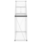 vidaXL Sere cu cadru de bază, argintiu, 169x58x195 cm, aluminiu