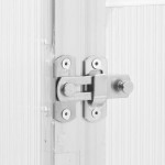 vidaXL Sere cu cadru de bază, argintiu, 169x58x195 cm, aluminiu