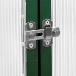 vidaXL Sere cu cadru de bază, verde, 169x58x202 cm, aluminiu