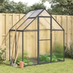 vidaXL Sere cu cadru de bază, antracit, 169x114x195 cm, aluminiu vidaXL Sere cu cadru de bază, antracit, 169x114x195 cm, aluminiu
