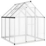 vidaXL Sere cu cadru de bază, argintiu, 169x169x195 cm, aluminiu