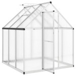 vidaXL Sere cu cadru de bază, argintiu, 169x169x195 cm, aluminiu