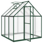 vidaXL Sere cu cadru de bază, verde, 169x169x195 cm, aluminiu
