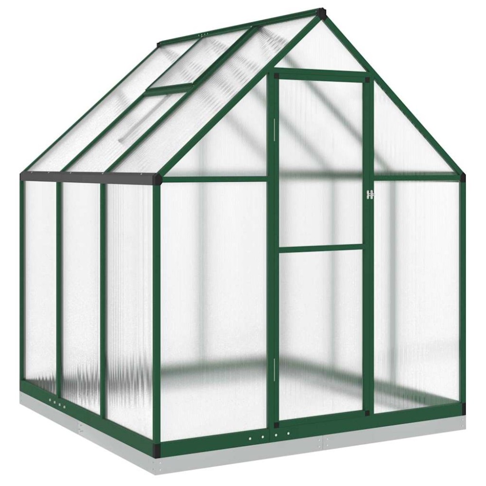 vidaXL Sere cu cadru de bază, verde, 169x169x202 cm, aluminiu