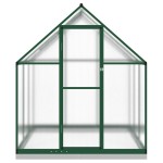 vidaXL Sere cu cadru de bază, verde, 169x169x202 cm, aluminiu