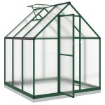 vidaXL Sere cu cadru de bază, verde, 169x169x202 cm, aluminiu
