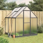 vidaXL Sere cu cadru de bază, antracit, 169x169x202 cm, aluminiu vidaXL Sere cu cadru de bază, antracit, 169x169x202 cm, aluminiu
