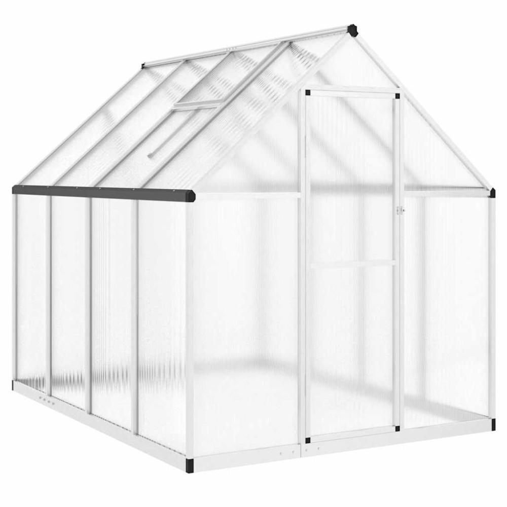 vidaXL Sere cu cadru de bază, argintiu, 224x169x195 cm, aluminiu
