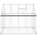 vidaXL Sere cu cadru de bază, argintiu, 224x169x195 cm, aluminiu vidaXL Sere cu cadru de bază, argintiu, 224x169x195 cm, aluminiu