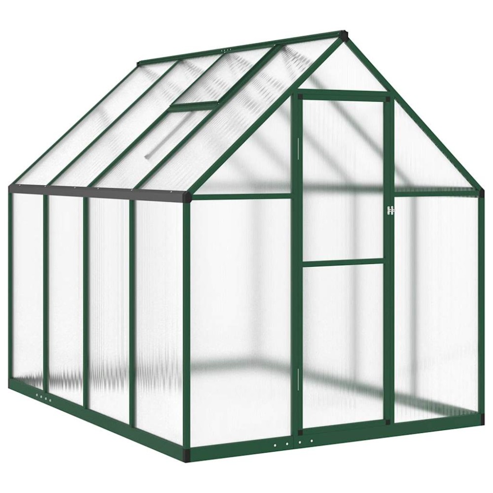 vidaXL Sere cu cadru de bază, verde, 224x169x195 cm, aluminiu