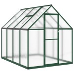 vidaXL Sere cu cadru de bază, verde, 224x169x195 cm, aluminiu