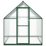 vidaXL Sere cu cadru de bază, verde, 224x169x195 cm, aluminiu