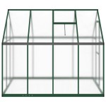 vidaXL Sere cu cadru de bază, verde, 224x169x195 cm, aluminiu