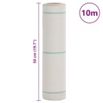 vidaXL Membrană antiburuieni, alb, 0,5x10 m, PP vidaXL Membrană antiburuieni, alb, 0,5x10 m, PP