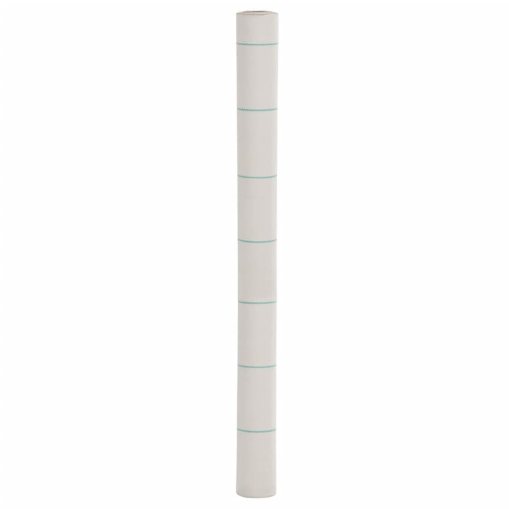vidaXL Membrană antiburuieni, alb, 1,5x200 m, PP