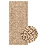 vidaXL Covor ZIZUR aspect iută, 80x200 cm, pentru interior și exterior vidaXL Covor ZIZUR aspect iută, 80x200 cm, pentru interior și exterior