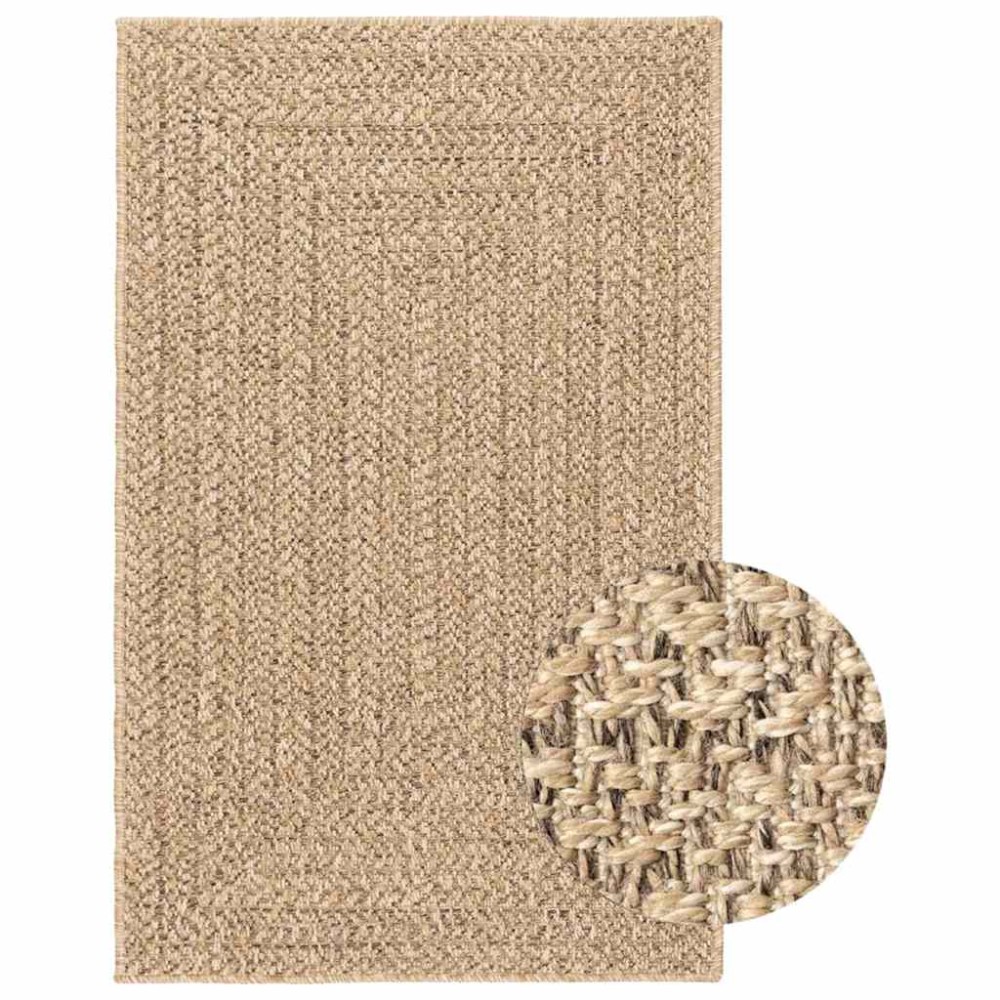 vidaXL Covor ZIZUR aspect iută, 240x340cm, pentru interior și exterior