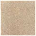 vidaXL Covor ZIZUR aspect iută, 120x120cm, pentru interior și exterior