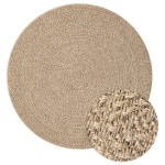 vidaXL Covor ZIZUR aspect iută, Ø 200 cm, pentru interior și exterior vidaXL Covor ZIZUR aspect iută, Ø 200 cm, pentru interior și exterior