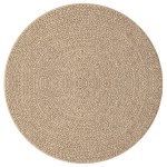 vidaXL Covor ZIZUR aspect iută, Ø 200 cm, pentru interior și exterior vidaXL Covor ZIZUR aspect iută, Ø 200 cm, pentru interior și exterior