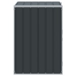 vidaXL Depozitare coș gunoi cu roți 1 coș antracit 72x81x115 cm oțel vidaXL Depozitare coș gunoi cu roți 1 coș antracit 72x81x115 cm oțel