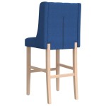 vidaXL Scaune de bar, 2 buc., lemn masiv de hevea și textil vidaXL Scaune de bar, 2 buc., lemn masiv de hevea și textil