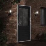 vidaXL Lampă exterioară de perete, negru, oțel inoxidabil vidaXL Lampă exterioară de perete, negru, oțel inoxidabil