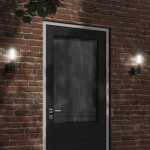vidaXL Lampă exterioară de perete, negru, oțel inoxidabil vidaXL Lampă exterioară de perete, negru, oțel inoxidabil