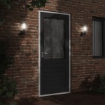vidaXL Lampă exterioară de perete, negru, oțel inoxidabil vidaXL Lampă exterioară de perete, negru, oțel inoxidabil