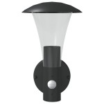 vidaXL Lămpi exterioare de perete cu senzori, 2 buc., negru, oțel inox vidaXL Lămpi exterioare de perete cu senzori, 2 buc., negru, oțel inox