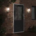 vidaXL Corpuri de iluminat exterior de perete 2 buc argintiu oțel inox vidaXL Corpuri de iluminat exterior de perete 2 buc argintiu oțel inox