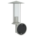 vidaXL Corpuri de iluminat exterior de perete 2 buc argintiu oțel inox vidaXL Corpuri de iluminat exterior de perete 2 buc argintiu oțel inox