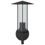 vidaXL Lampă exterioară de perete, negru, oțel inoxidabil vidaXL Lampă exterioară de perete, negru, oțel inoxidabil