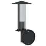 vidaXL Lampă exterioară de perete, negru, oțel inoxidabil vidaXL Lampă exterioară de perete, negru, oțel inoxidabil