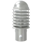 vidaXL Lampă de perete exterior cu senzor, argintiu, oțel inoxidabil vidaXL Lampă de perete exterior cu senzor, argintiu, oțel inoxidabil