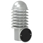 vidaXL Lampă de perete exterior cu senzor, argintiu, oțel inoxidabil vidaXL Lampă de perete exterior cu senzor, argintiu, oțel inoxidabil